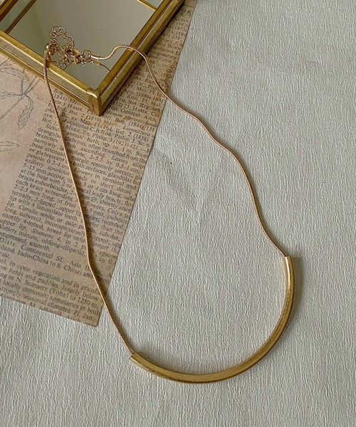 Riberry（リベリー）の「【ニッケルフリー】　ヴィンテージ風　アーチパイプネックレス（ネックレス・レディース・シルバー/ゴールド・FREE）」の2枚目の写真