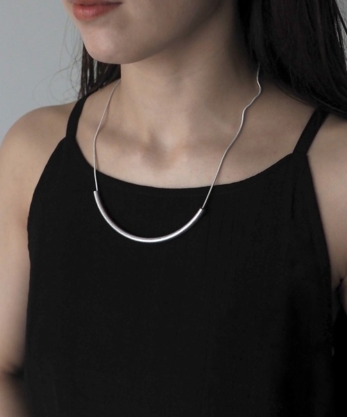 Riberry（リベリー）の「【ニッケルフリー】　ヴィンテージ風　アーチパイプネックレス（ネックレス・レディース・シルバー/ゴールド・FREE）」の3枚目の写真