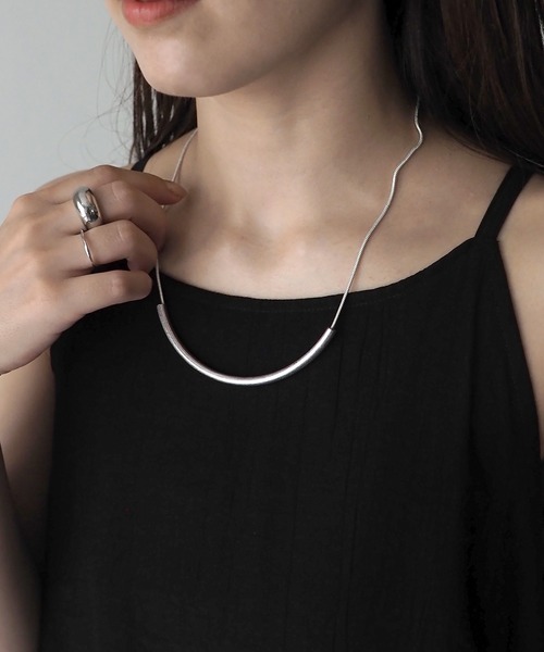 Riberry（リベリー）の「【ニッケルフリー】　ヴィンテージ風　アーチパイプネックレス（ネックレス・レディース・シルバー/ゴールド・FREE）」の6枚目の写真