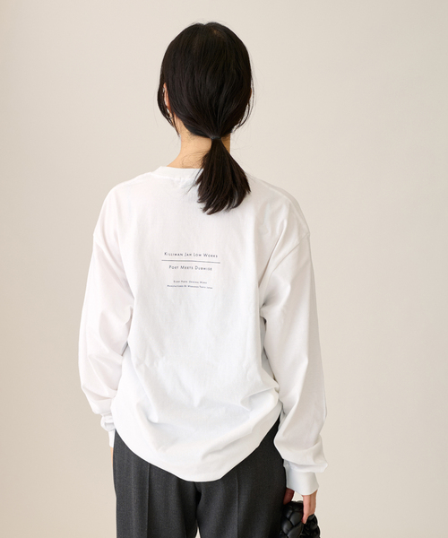 POET MEETS DUBWISE（ポエットミーツダブワイズ）の「《別注》POET MEETS DUBWISE KILLIMAN JAH LOW WORKS COLLAGE：カットソー（Tシャツ/カットソー・レディース・ホワイト・FREE）」の8枚目の写真