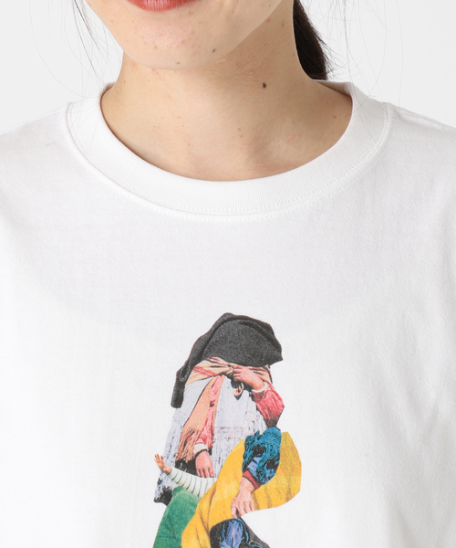 POET MEETS DUBWISE（ポエットミーツダブワイズ）の「《別注》POET MEETS DUBWISE KILLIMAN JAH LOW WORKS COLLAGE：カットソー（Tシャツ/カットソー・レディース・ホワイト・FREE）」の14枚目の写真