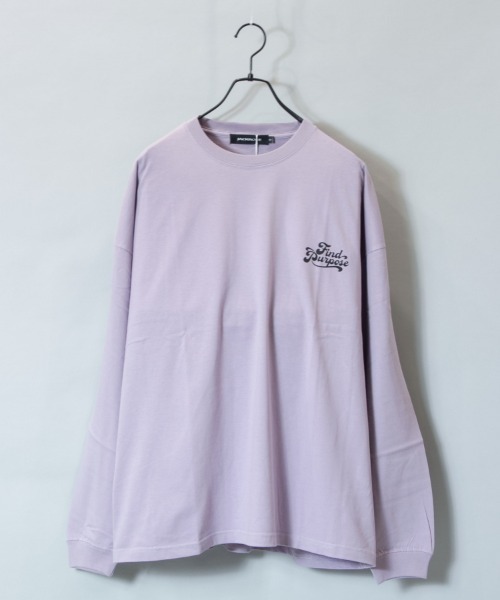JACKROSE（ジャックローズ）の「JE・フラワーモチーフBIGロンＴ（Tシャツ/カットソー・メンズ・ブルー/パープル/ホワイト/ライトグレー・M/L）」の8枚目の写真