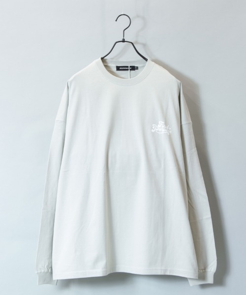 JACKROSE（ジャックローズ）の「JE・フラワーモチーフBIGロンＴ（Tシャツ/カットソー・メンズ・ブルー/パープル/ホワイト/ライトグレー・M/L）」の6枚目の写真