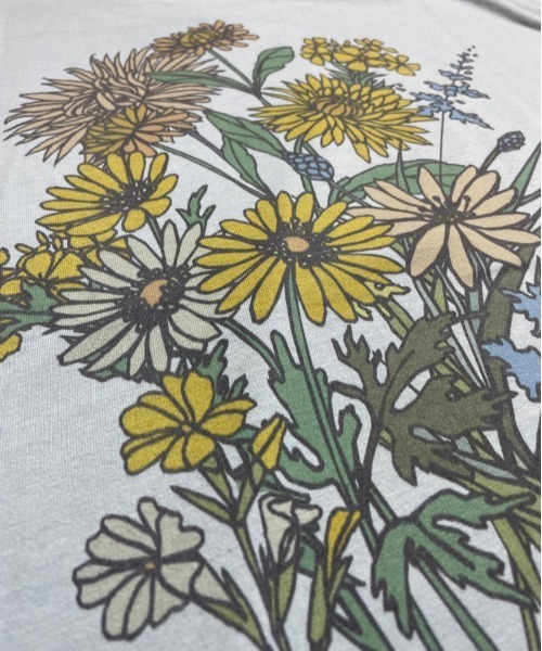 JACKROSE（ジャックローズ）の「JE・フラワーモチーフBIGロンＴ（Tシャツ/カットソー・メンズ・ブルー/パープル/ホワイト/ライトグレー・M/L）」の11枚目の写真