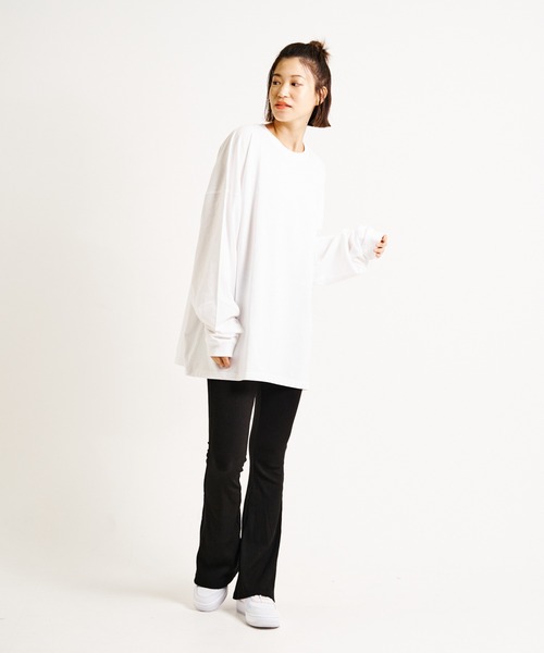 JACKROSE（ジャックローズ）の「JE・フラワーモチーフBIGロンＴ（Tシャツ/カットソー・メンズ・ブルー/パープル/ホワイト/ライトグレー・M/L）」の21枚目の写真