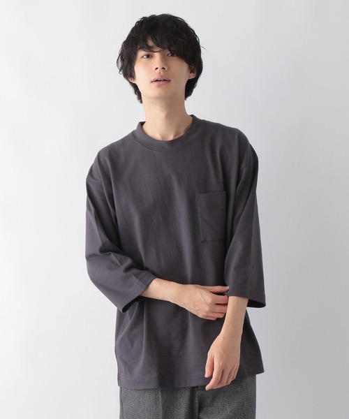 GLOBAL WORK(グローバルワーク)の「ヘビロッTEE/7分袖/295189(Tシャツ/カットソー・メンズ・ホワイト/チャコールグレー/グレー・SMALL/MEDIUM/LARGE/X-LARGE)」の2枚目の写真