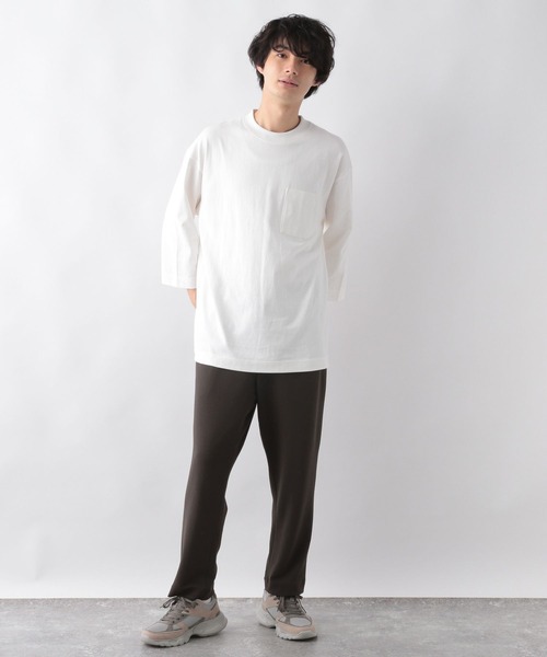 GLOBAL WORK(グローバルワーク)の「ヘビロッTEE/7分袖/295189(Tシャツ/カットソー・メンズ・ホワイト/チャコールグレー/グレー・SMALL/MEDIUM/LARGE/X-LARGE)」の4枚目の写真