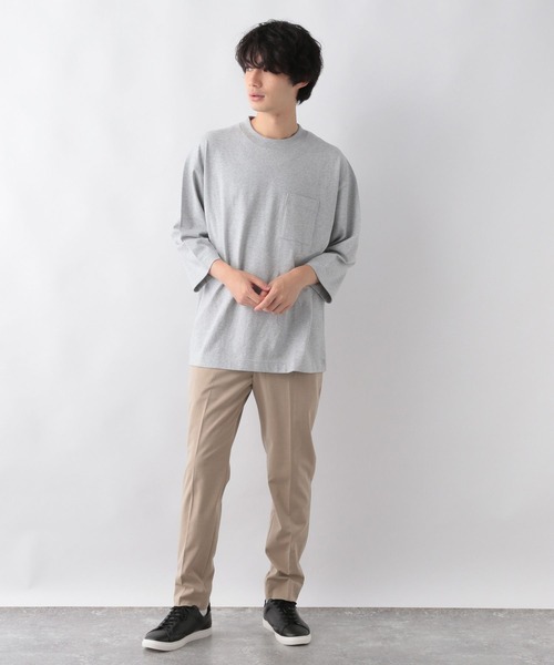 GLOBAL WORK(グローバルワーク)の「ヘビロッTEE/7分袖/295189(Tシャツ/カットソー・メンズ・ホワイト/チャコールグレー/グレー・SMALL/MEDIUM/LARGE/X-LARGE)」の5枚目の写真