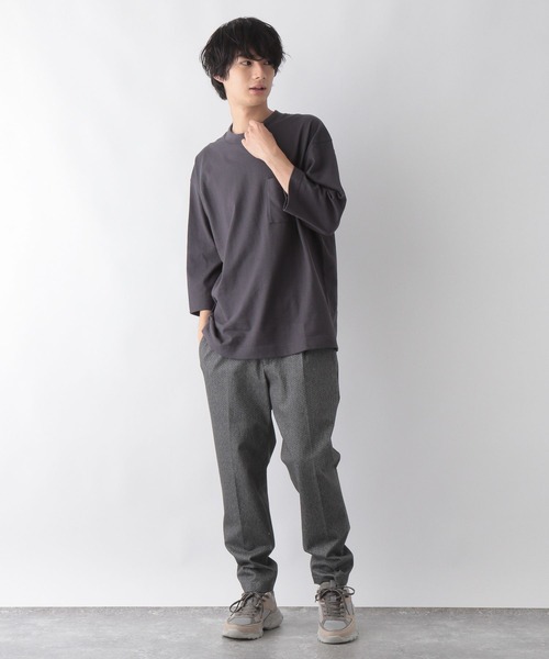 GLOBAL WORK(グローバルワーク)の「ヘビロッTEE/7分袖/295189(Tシャツ/カットソー・メンズ・ホワイト/チャコールグレー/グレー・SMALL/MEDIUM/LARGE/X-LARGE)」の6枚目の写真