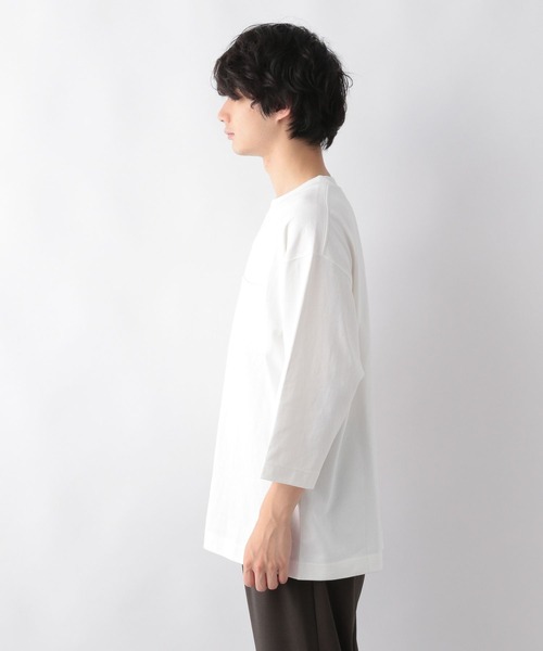 GLOBAL WORK(グローバルワーク)の「ヘビロッTEE/7分袖/295189(Tシャツ/カットソー・メンズ・ホワイト/チャコールグレー/グレー・SMALL/MEDIUM/LARGE/X-LARGE)」の7枚目の写真