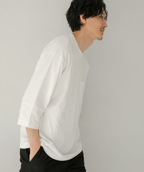 GLOBAL WORK(グローバルワーク)の「ヘビロッTEE/7分袖/295189(Tシャツ/カットソー・メンズ・ホワイト/チャコールグレー/グレー・SMALL/MEDIUM/LARGE/X-LARGE)」の21枚目の写真