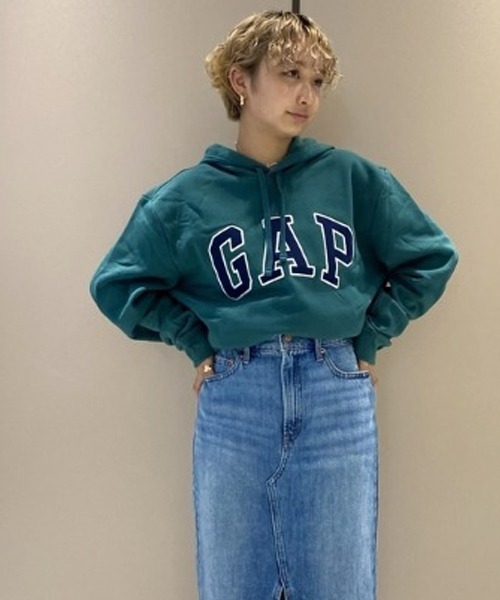 GAP(ギャップ)の「Gapアーチロゴ パーカー(パーカー・メンズ・グリーン/ワイン/パープル/ピンク/ブラック/オフホワイト/レッド/グレー/ベージュ・XL/L/XS/S/M)」の6枚目の写真