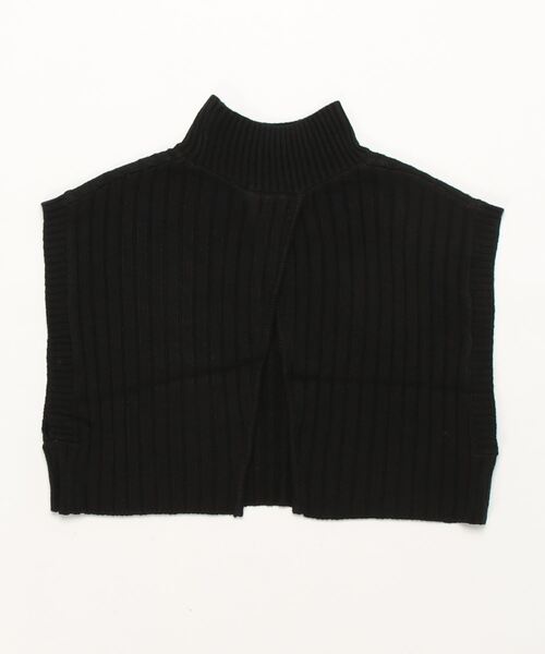 STYLEBLOCK（スタイルブロック）の「アクリルバルキーワイドリブ編みハイネックショートトップス（ニット/セーター・レディース・ブラック/グリーン系その他/パープル/ベージュ/アイボリー/ライトベージュ・M）」の7枚目の写真