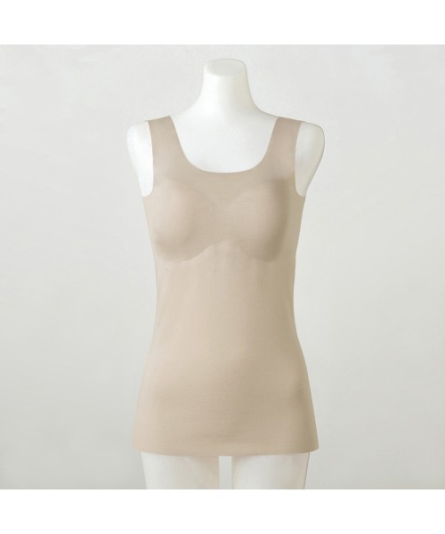 GUNZE（グンゼ）の「KIREILABO/キレイラボ 縫い目がなくてチクチクしにくい ブラタンクトップ オーガニックコットン（インナーウェア/肌着・レディース・杢グレー/ピンク/ホワイト系その他/ブラック/ブルー系その他・LARGE/MEDIUM/X-LARGE）」の6枚目の写真