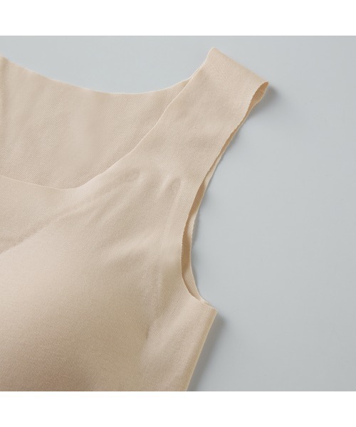 GUNZE（グンゼ）の「KIREILABO/キレイラボ 縫い目がなくてチクチクしにくい ブラタンクトップ オーガニックコットン（インナーウェア/肌着・レディース・杢グレー/ピンク/ホワイト系その他/ブラック/ブルー系その他・LARGE/MEDIUM/X-LARGE）」の9枚目の写真