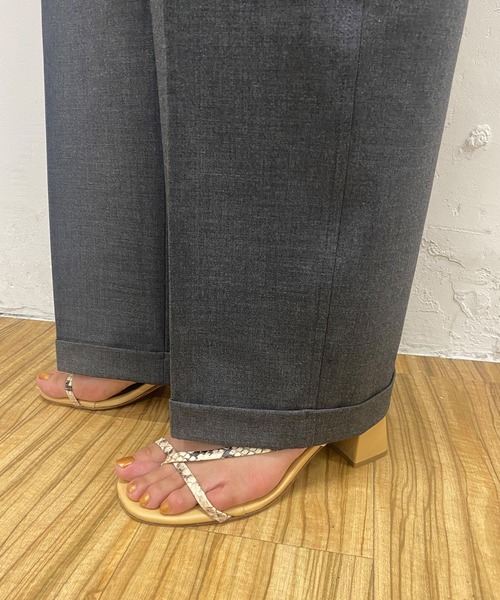 SHENERY（シーナリー）の「センタープレスタックパンツ（その他パンツ・レディース・ブラウン/グレー/ピンク/ベージュ・38/36）」の14枚目の写真