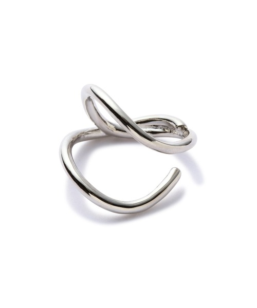 N.（N. Natural Beauty Basic）（エヌエヌナチュラルビューティーベーシック）の「ビックヒネリクロスリング（リング・レディース・シルバー/ゴールド・FREE）」の2枚目の写真