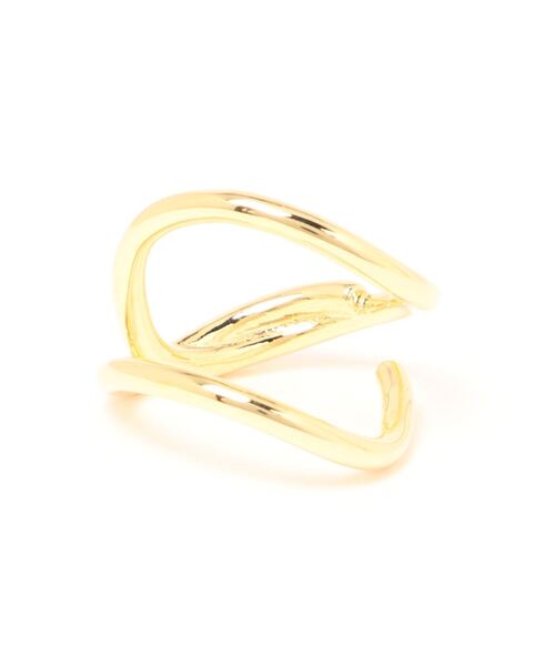 N.（N. Natural Beauty Basic）（エヌエヌナチュラルビューティーベーシック）の「ビックヒネリクロスリング（リング・レディース・シルバー/ゴールド・FREE）」の7枚目の写真