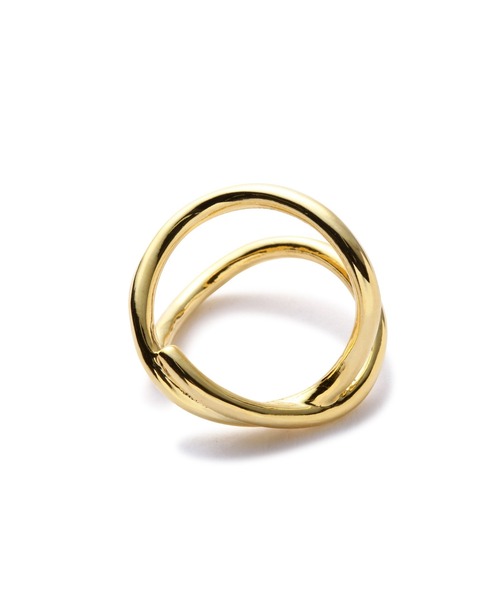 N.（N. Natural Beauty Basic）（エヌエヌナチュラルビューティーベーシック）の「ビックヒネリクロスリング（リング・レディース・シルバー/ゴールド・FREE）」の5枚目の写真