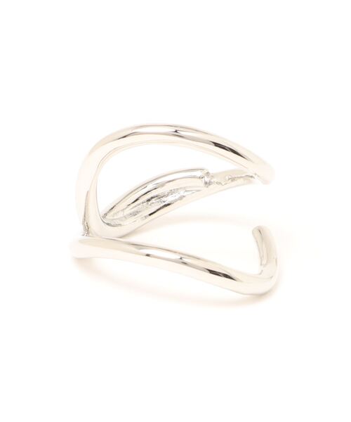N.（N. Natural Beauty Basic）（エヌエヌナチュラルビューティーベーシック）の「ビックヒネリクロスリング（リング・レディース・シルバー/ゴールド・FREE）」の4枚目の写真