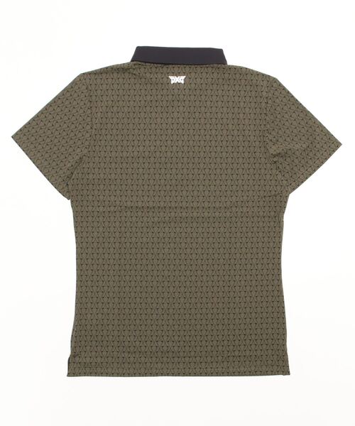 Men's Athletic Fit Crossed Driver Polo Khaki