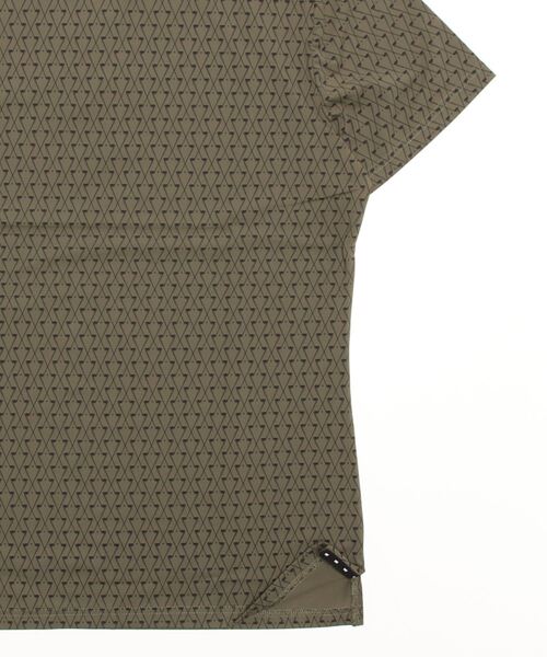 Men's Athletic Fit Crossed Driver Polo Khaki