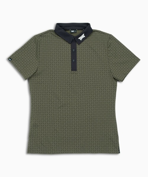 Men's Athletic Fit Crossed Driver Polo Khaki