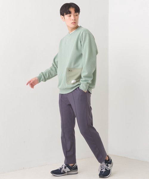 OMNES(オムネス)の「メンズラインキルトポケット付きプルオーバー長袖(その他トップス・メンズ・ライトカーキ/モカ/ネイビー/アイボリー/ブラック・MEDIUM/LARGE)」の9枚目の写真