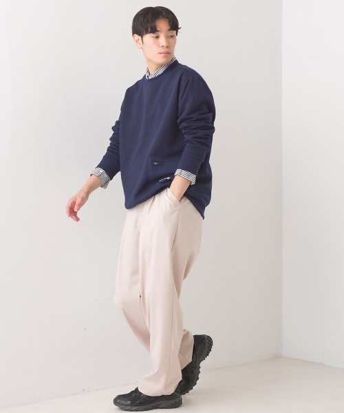 OMNES(オムネス)の「メンズラインキルトポケット付きプルオーバー長袖(その他トップス・メンズ・ライトカーキ/モカ/ネイビー/アイボリー/ブラック・MEDIUM/LARGE)」の15枚目の写真