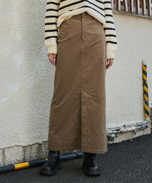 Auntie Rosa Holiday(アンティローザホリデー)の「コーデュロイスカート(スカート・レディース・ブラック/ブラウン/サンドベージュ/カーキ・マルチサイズ)」の3枚目の写真