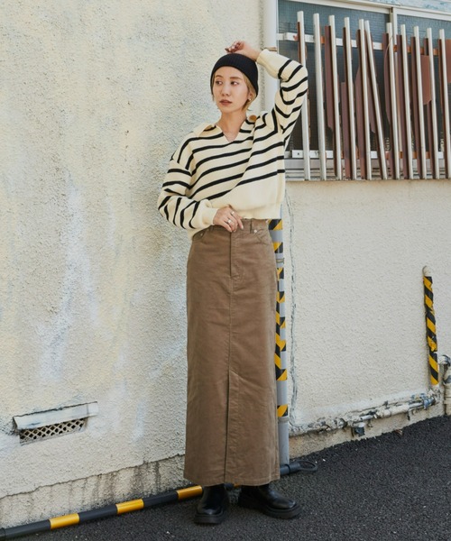 Auntie Rosa Holiday(アンティローザホリデー)の「コーデュロイスカート(スカート・レディース・ブラック/ブラウン/サンドベージュ/カーキ・マルチサイズ)」の19枚目の写真