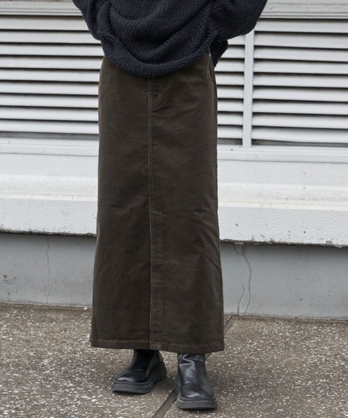 Auntie Rosa Holiday(アンティローザホリデー)の「コーデュロイスカート(スカート・レディース・ブラック/ブラウン/サンドベージュ/カーキ・マルチサイズ)」の9枚目の写真