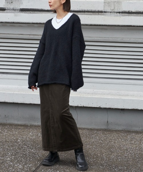 Auntie Rosa Holiday(アンティローザホリデー)の「コーデュロイスカート(スカート・レディース・ブラック/ブラウン/サンドベージュ/カーキ・マルチサイズ)」の5枚目の写真