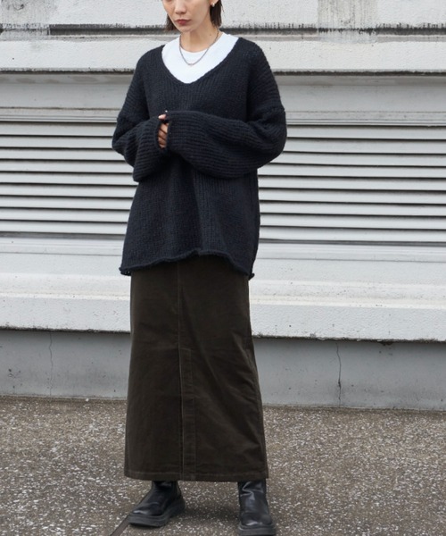 Auntie Rosa Holiday(アンティローザホリデー)の「コーデュロイスカート(スカート・レディース・ブラック/ブラウン/サンドベージュ/カーキ・マルチサイズ)」の15枚目の写真