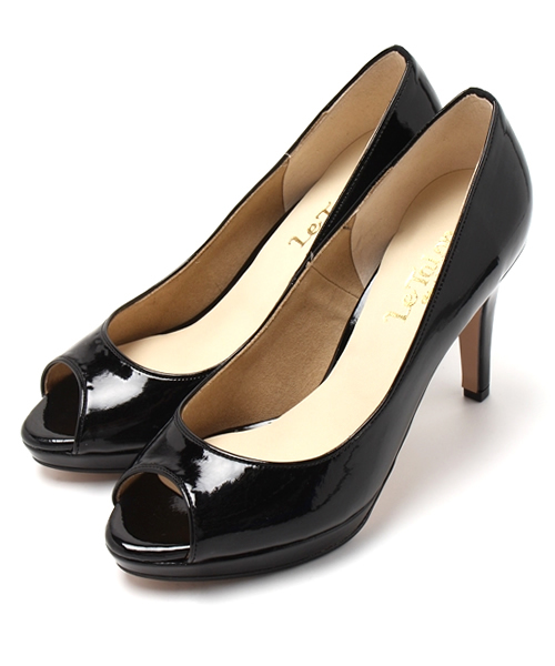 LE TALON（ルタロン）の「◇9.5cmプラットオープントゥ（パンプス・レディース・ブラック/ベージュ/オレンジ・36.5/35.5/38/36/37/37.5/35）」の2枚目の写真