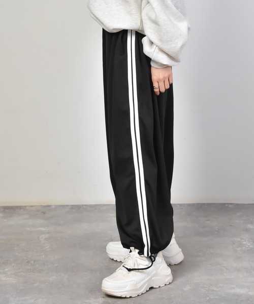 トラックパンツ・ジャージ [COLN] star walkin nylon wide training pants (3c) COLN] thread track pants (5color) トラックパンツ (COLN