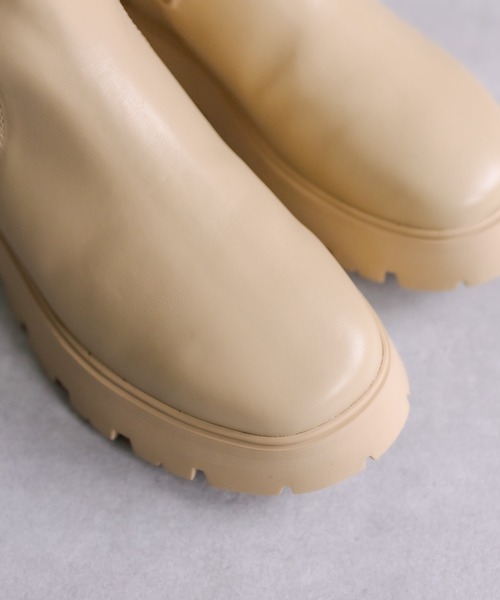 mystic（ミスティック）の「ボリュームソールロングブーツ（ブーツ・レディース・ベージュ/オリーブ・36/37/38）」の15枚目の写真