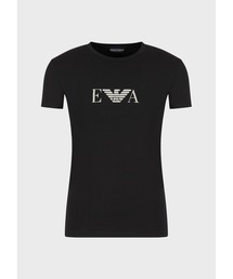 ✨美品✨エンポリオアルマーニ　ロゴデザインシャツ　スリムフィット　長袖　ブラック EMPORIO ARMANI エンポリオアルマーニ 長袖 Tシャツ メンズ ロゴ