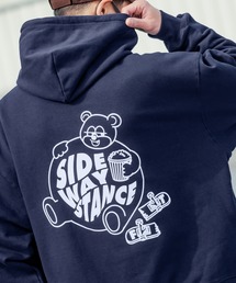 【SIDEWAY STANCE】オリジナル グラフィック プリント スウェット パーカー