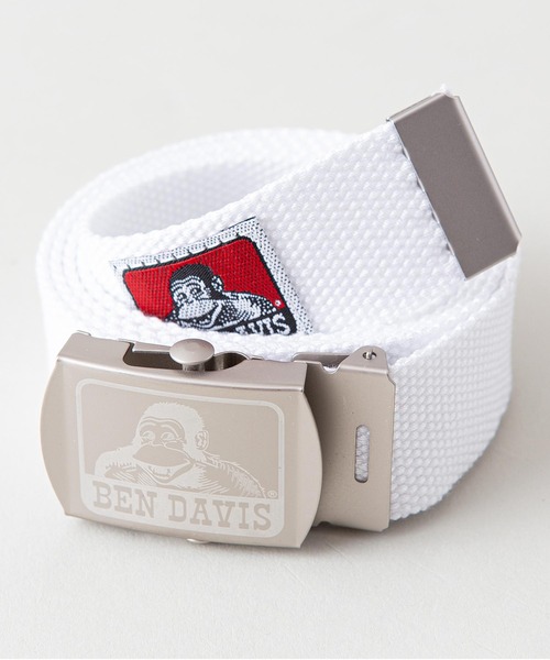 BEN DAVIS（ベンデイビス）の「【BEN DAVIS/ベンデイビス】ＧＩベルト　バックル部分ブランドロゴ（ベルト・メンズ・ブラック/カーキ/ブラウン/ホワイト/レッド/ベージュ/ネイビー/スミクロ・FREE）」の2枚目の写真
