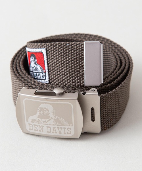 BEN DAVIS（ベンデイビス）の「【BEN DAVIS/ベンデイビス】ＧＩベルト　バックル部分ブランドロゴ（ベルト・メンズ・ブラック/カーキ/ブラウン/ホワイト/レッド/ベージュ/ネイビー/スミクロ・FREE）」の6枚目の写真