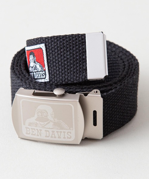 BEN DAVIS（ベンデイビス）の「【BEN DAVIS/ベンデイビス】ＧＩベルト　バックル部分ブランドロゴ（ベルト・メンズ・ブラック/カーキ/ブラウン/ホワイト/レッド/ベージュ/ネイビー/スミクロ・FREE）」の3枚目の写真