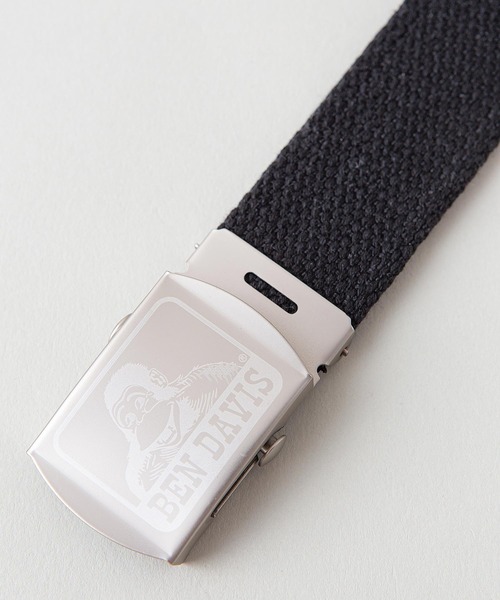 BEN DAVIS（ベンデイビス）の「【BEN DAVIS/ベンデイビス】ＧＩベルト　バックル部分ブランドロゴ（ベルト・メンズ・ブラック/カーキ/ブラウン/ホワイト/レッド/ベージュ/ネイビー/スミクロ・FREE）」の9枚目の写真