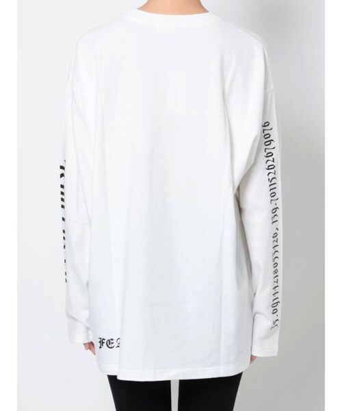 EVRIS(エヴリス)の「HANG LOOSE ロンT(Tシャツ/カットソー・レディース・ホワイト/ブラック・FREE)」の15枚目の写真