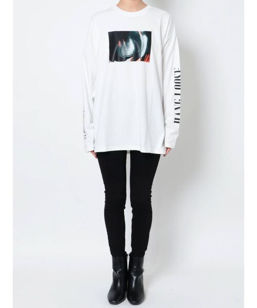 EVRIS(エヴリス)の「HANG LOOSE ロンT(Tシャツ/カットソー・レディース・ホワイト/ブラック・FREE)」の19枚目の写真