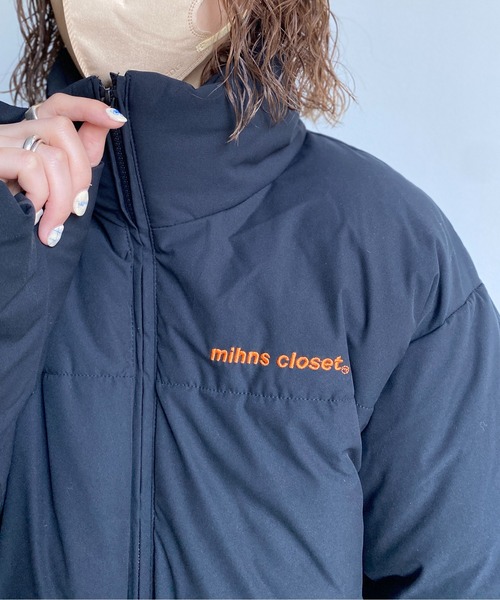 CPCM（シーピーシーエム）の「胸刺繍ボリューム中綿ブルゾン（ダウンジャケット/コート・レディース・ライトグレー/ブラック/マスタード・MEDIUM/LARGE）」の14枚目の写真