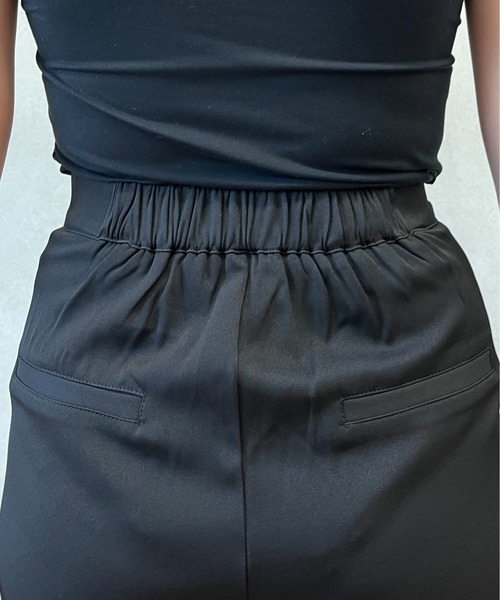 prose verse（プロズヴェール）の「【バックウエストゴム仕様】ハイウエストスリットペンシルパンツ（スラックス・レディース・ブラック・MEDIUM/LARGE/SMALL）」の19枚目の写真