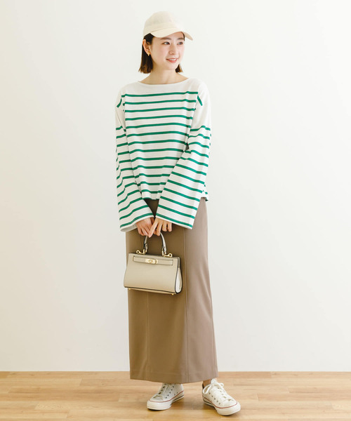 Healthknit（ヘルスニット）の「『別注』Healthknit×URBAN RESEARCH　パネルボーダートップス（Tシャツ/カットソー・レディース・ブルー/ピンク/グリーン/オレンジ・-）」の10枚目の写真