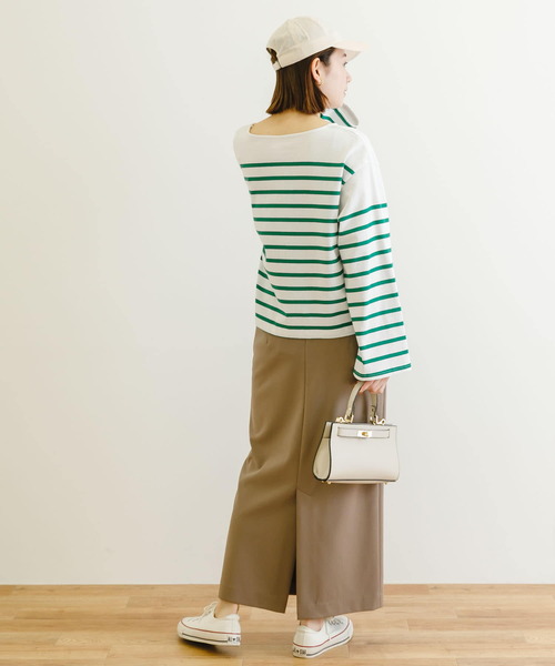 Healthknit（ヘルスニット）の「『別注』Healthknit×URBAN RESEARCH　パネルボーダートップス（Tシャツ/カットソー・レディース・ブルー/ピンク/グリーン/オレンジ・-）」の13枚目の写真