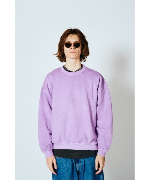 TOWNCRAFT(タウンクラフト)の「【TOWNCRAFT/タウンクラフト】PIGMENT CREW SWEAT プルオーバースウェット(スウェット・メンズ・ブラック/ネイビー/スモークピンク/ライトグリーン/ライトパープル/ベージュ/パープル/ブルーグレー/グリーン・LARGE/X-LARGE/XX-LARGE/MEDIUM)」の8枚目の写真